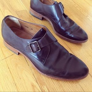Antonio Maurizi brown leather monk strap shoes
